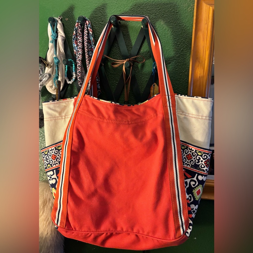 Vera Bradley Red and Blue Tote Bag